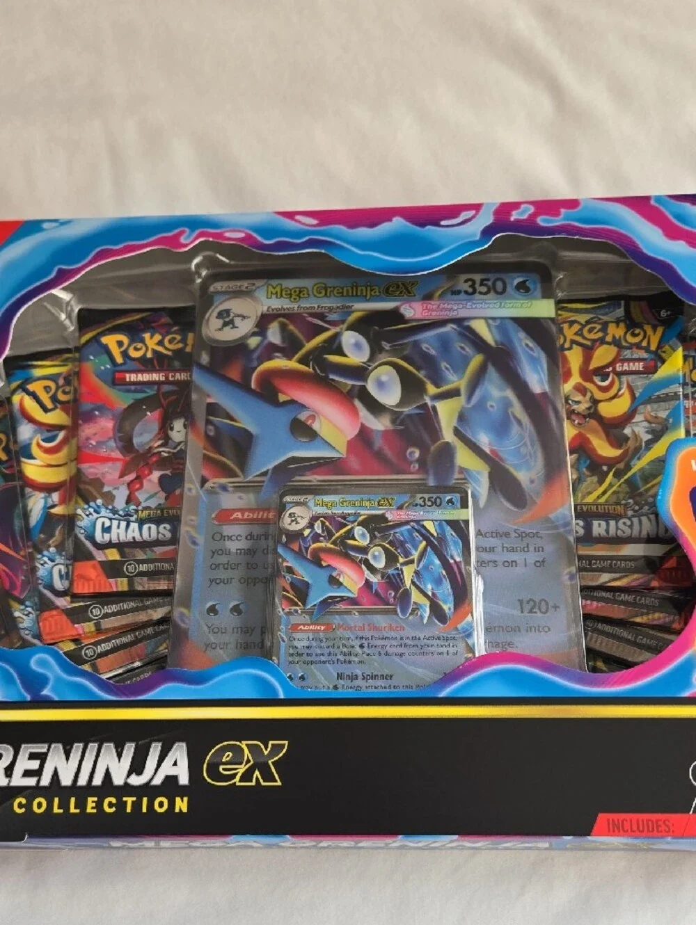 Pokemon Mega Greninja EX Premium Collection - Blue Collector Box